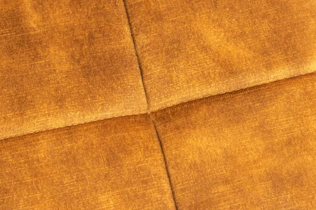 Moderner Hocker SCANDINAVIA Samt schwarze Metallbeine Fußhocker