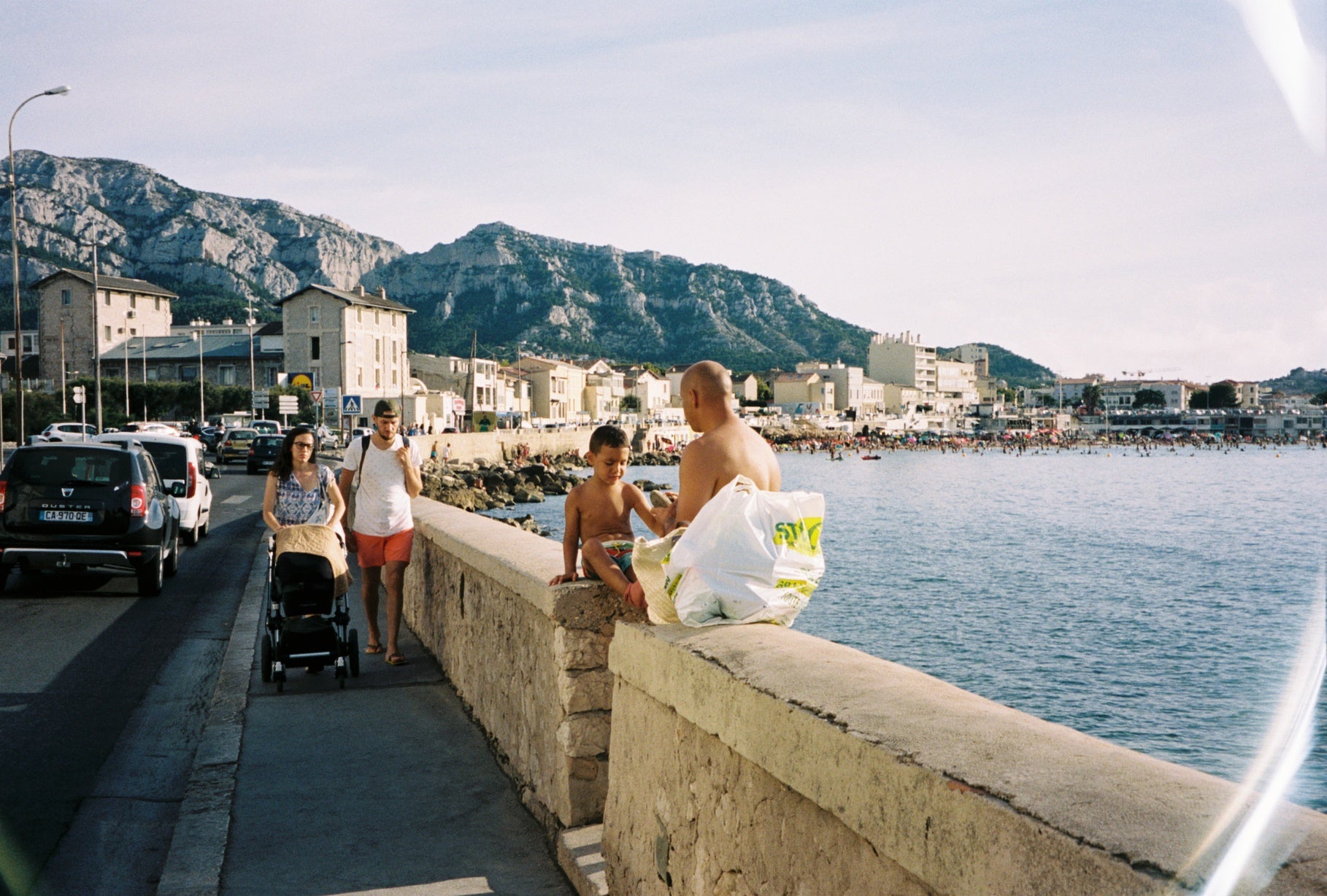 Son and Father in Marseille